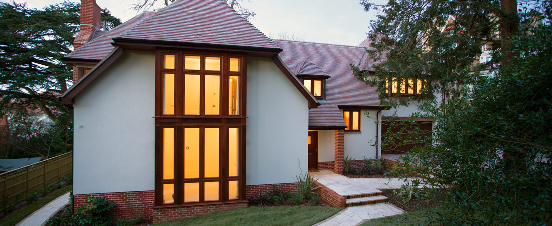 Through Colour Render in light beige for house in Bristol