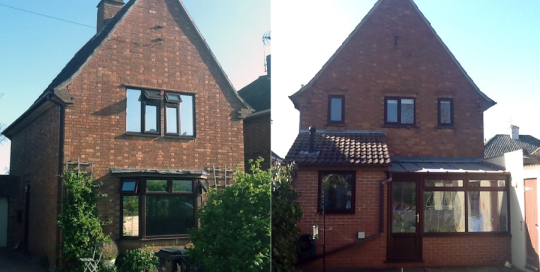 Through Colour Render Renovation before photo - Somerset