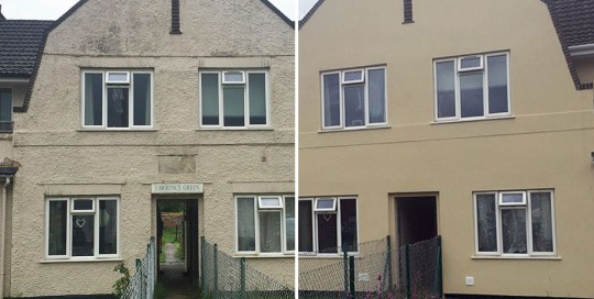 Lawrence Green Before & After Through Colour Render